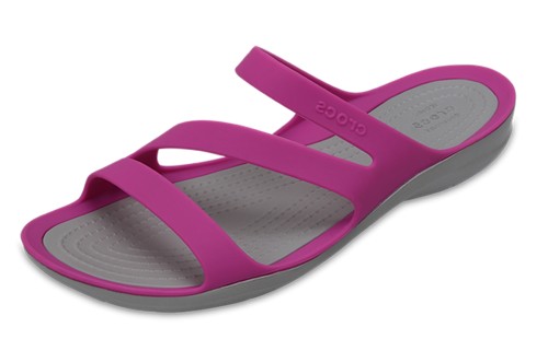 Crocs Swiftwater Vibrant Violet Purple Women’s Flat Sandals - KissShoe