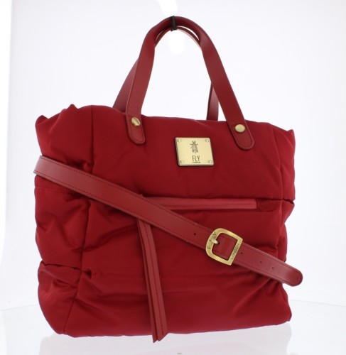 Fly London Zeni Red Nylon Quilted Handbag Shoulder Bag - KissShoe