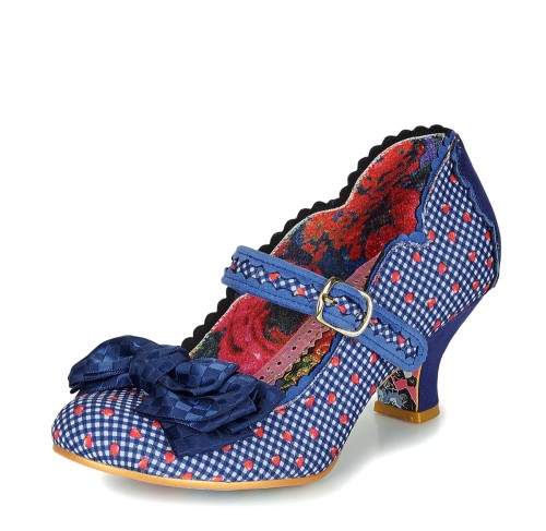 navy blue irregular choice shoes