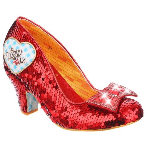 irregular choice red glitter shoes