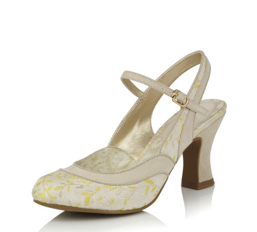 cream sling back shoes