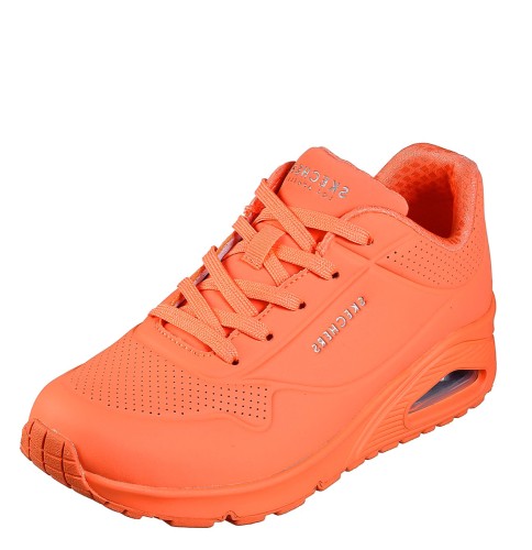 orange neon shoes