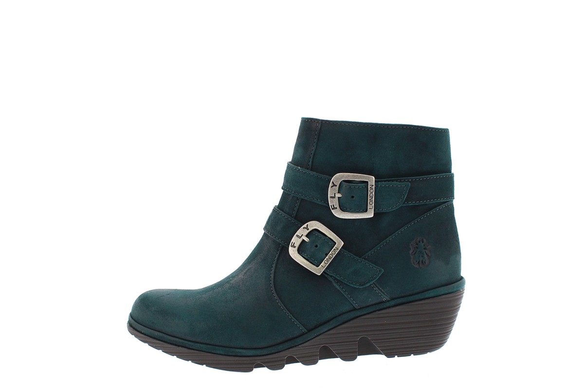 teal suede boots