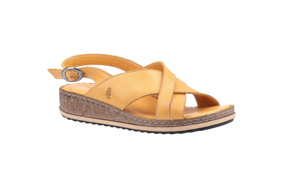 HUSH PUPPIES Samba Women's Gold Genuine Leather Sandals Sz 7.5M Strappy  Comfort | eBay